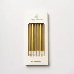 Golden Cake Candles